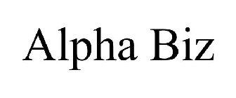 ALPHA BIZ