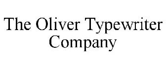 THE OLIVER TYPEWRITER COMPANY