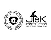 · BATHROOMS · KITCHENS . BASEMENTS · STRUCTURES JTEK CONSTRUCTION DESIGN BUILD CONTRACTORS