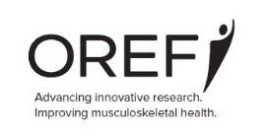 OREF ADVANCING INNOVATIVE RESEARCH. IMPROVING MUSCULOSKELETAL HEALTH.