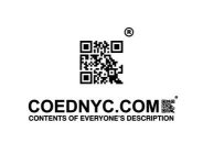 COEDNYC.COM CONTENTS OF EVERYONE'S DESCRIPTION