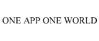 ONE APP ONE WORLD