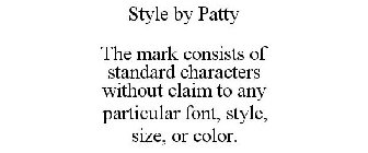 STYLE BY PATTY