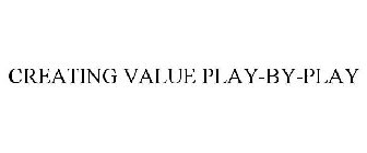 CREATING VALUE PLAY-BY-PLAY