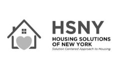 HSNY HOUSING SOLUTIONS OF NEW YORK SOLUTION CENTERED APPROACH TO HOUSING