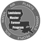 LOUISIANA MASTER FARMER PROGRAM PLANTS ANIMALS PEOPLE SOIL WATER AIR