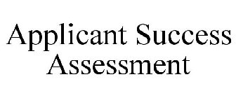 APPLICANT SUCCESS ASSESSMENT