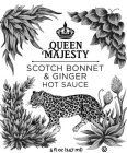 QUEEN MAJESTY SCOTCH BONNET & GINGER HOT SAUCE 5 FL OZ (147 ML) SAUCE 5 FL OZ (147 ML)