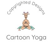 COPYRIGHTED DESIGNS CARTOON YOGA