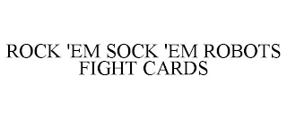 ROCK 'EM SOCK 'EM ROBOTS FIGHT CARDS