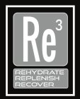 RE3 REHYDRATE REPLENISH RECOVER