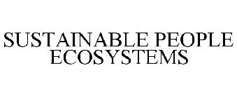 SUSTAINABLE PEOPLE ECOSYSTEMS