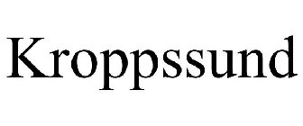 KROPPSSUND