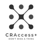 CRACCESS + DON'T MISS A THING