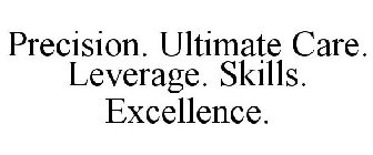 PRECISION. ULTIMATE CARE. LEVERAGE. SKILLS. EXCELLENCE.