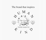 THE BRAND THAT INSPIRES HUMAN KIND ONE LOVE TOFFEE CANDY CO