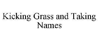 KICKING GRASS AND TAKING NAMES