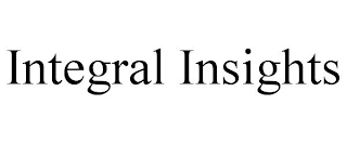 INTEGRAL INSIGHTS