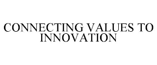 CONNECTING VALUES TO INNOVATION