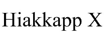 HIAKKAPP X