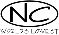 NC WORLD'S LOWEST