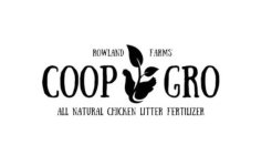 COOP GRO ROWLAND FARMS ALL NATURAL CHICKEN LITTER FERTILIZER