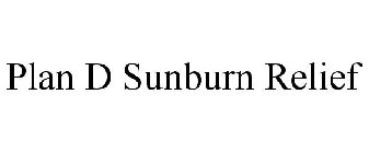 PLAN D SUNBURN RELIEF