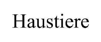 HAUSTIERE