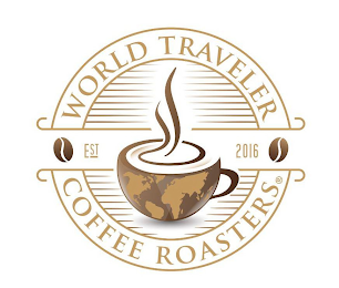 WORLD TRAVELER COFFEE ROASTERS EST 2016