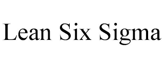 LEAN SIX SIGMA