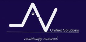 AV UNIFIED SOLUTIONS CONTINUITY ENSURED.