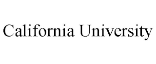 CALIFORNIA UNIVERSITY