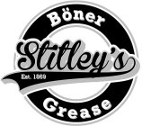 STITLEY'S BÖNER GREASE EST. 1869
