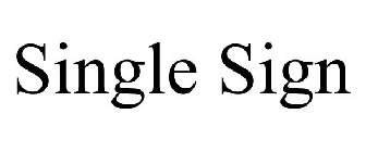 SINGLE SIGN