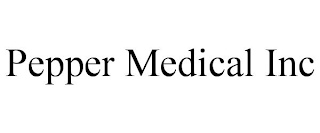 PEPPER MEDICAL INC