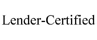 LENDER-CERTIFIED