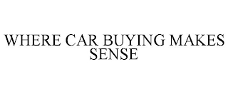 WHERE CAR BUYING MAKES SENSE