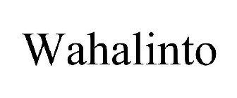 WAHALINTO