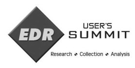 EDR USER'S SUMMIT RESEARCH COLLECTION ANALYSIS