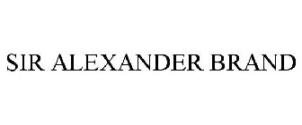 SIR ALEXANDER BRAND