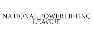 NATIONAL POWERLIFTING LEAGUE