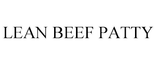 LEAN BEEF PATTY