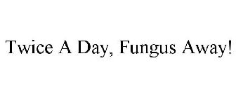 TWICE A DAY, FUNGUS AWAY!