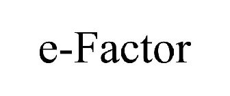 E-FACTOR