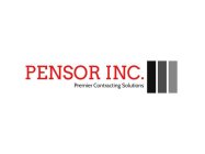 PENSOR INC. PREMIER CONTRACTING SOLUTIONS