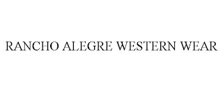 RANCHO ALEGRE WESTERN WEAR