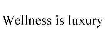 WELLNESS IS LUXURY