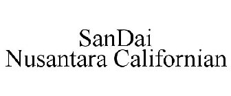 SANDAI NUSANTARA CALIFORNIAN