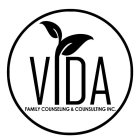 VIDA FAMILY COUNSELING & CONSULTING INC.