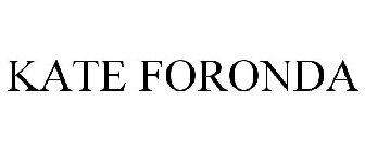 KATE FORONDA